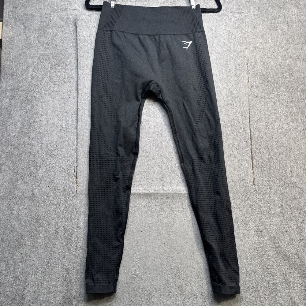 Gymshark Seamless Gray Leggings‎ High Rise Compression Activewear Women's Small